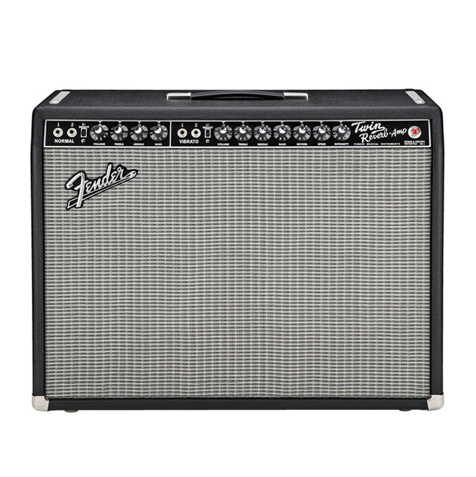 Fender ’65 Twin Reverb 85 Watt Guitar Comb Amp - Black and Silver