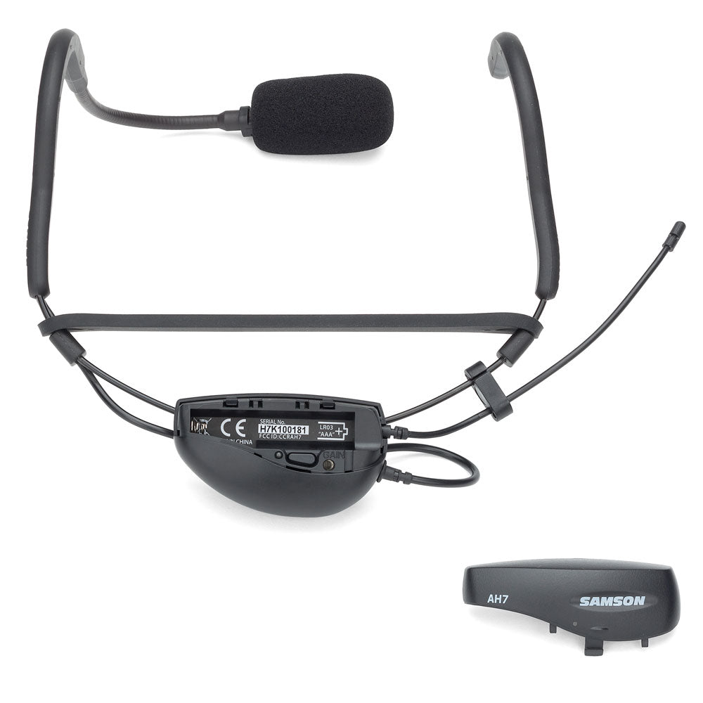 Samson AirLine 77 AH7 Fitness Headset System - Frequency Band K4 - 477.525 MHz