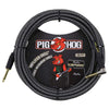 Pig Hog PCH20AGR Woven Straight to Right Amplifier Grill Instrument Cable - 20 ft.