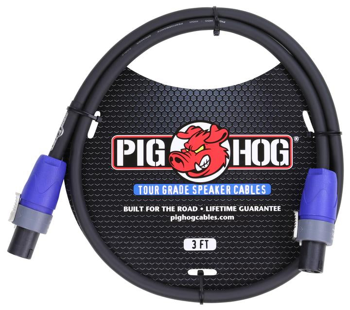 Pig Hog Speaker Cable Speakon to Speakon - 3 ft. - Bananas at Large®