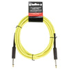 Strukture SC10NY Straight to Straight Instrument Cable - Woven Neon Yellow - 10 ft.