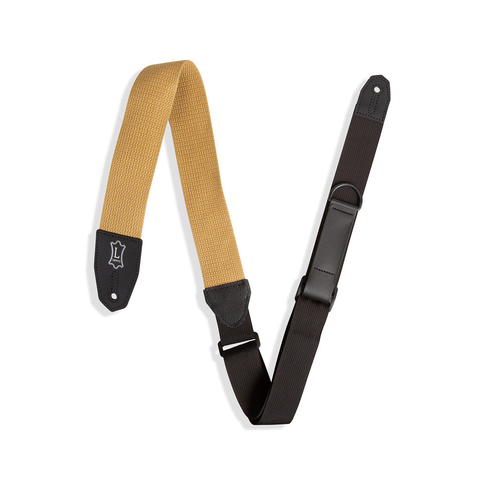 Levy's MRHC-TAN Specialty Series Right Height Standard Cotton 2 in. Guitar Strap - Tan