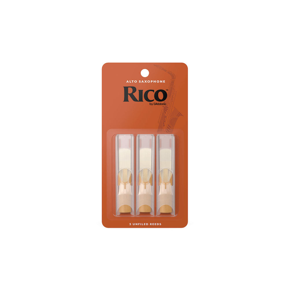 D'Addario - RJA0325 - Rico Alto Saxophone Reeds (3 Pack) - Strength 2.5 - Bananas at Large®