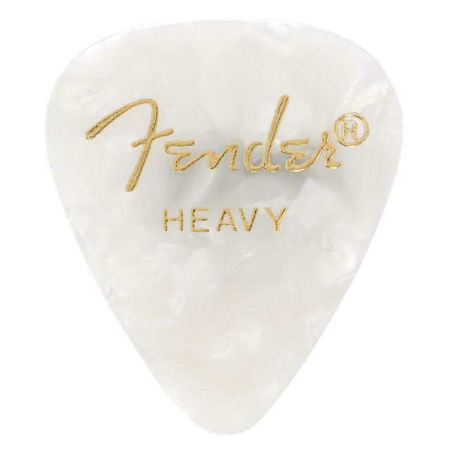 Fender 12 Pack 351 Shape Heavy Guitar Picks - White Moto - Bananas at Large®