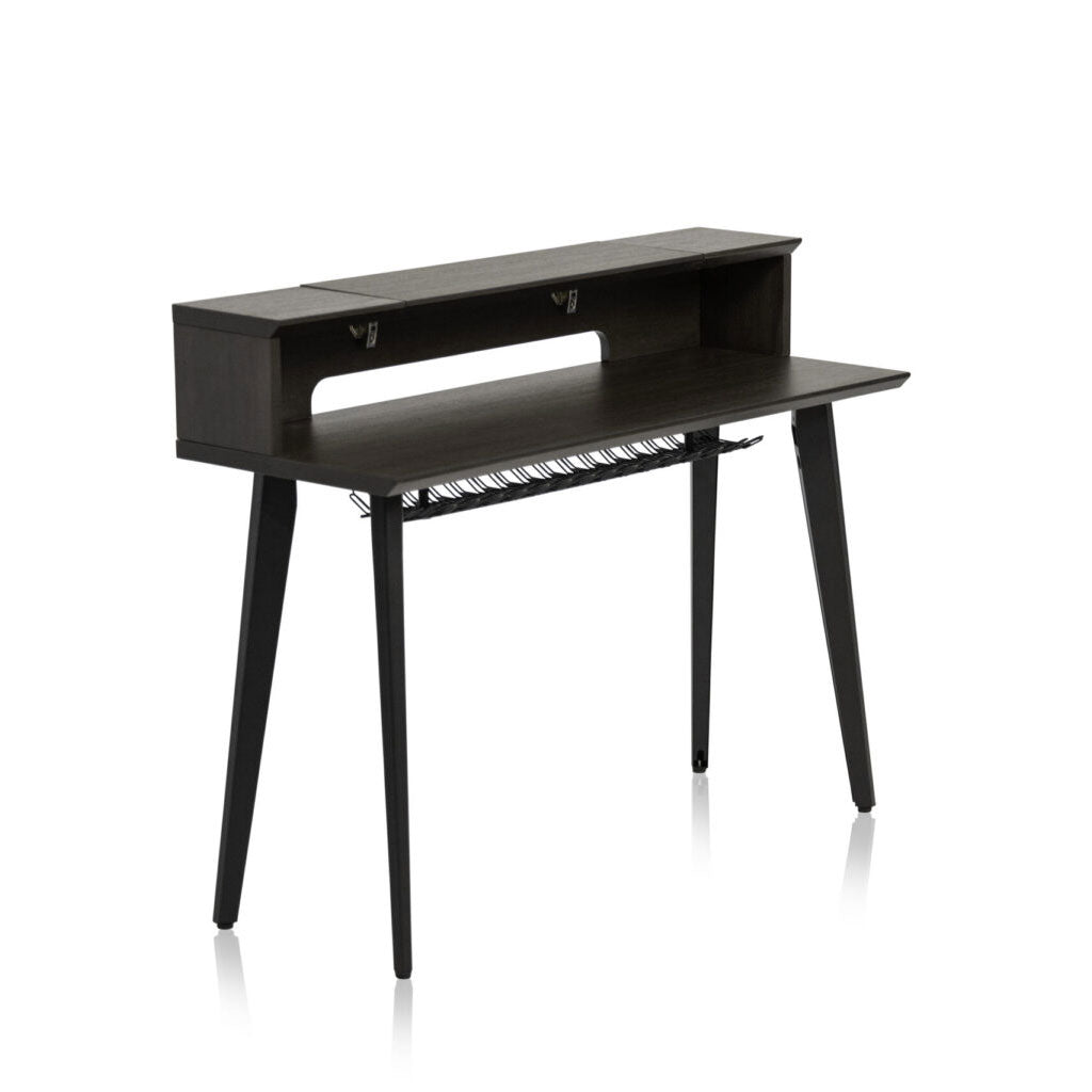 Gator Elite Furniture Series 61-Note Keyboard Table in Dark Walnut Finish