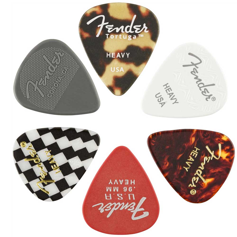 Fender Material Medley Guitar Picks - Heavy (6 Pack) - Bananas at Large®