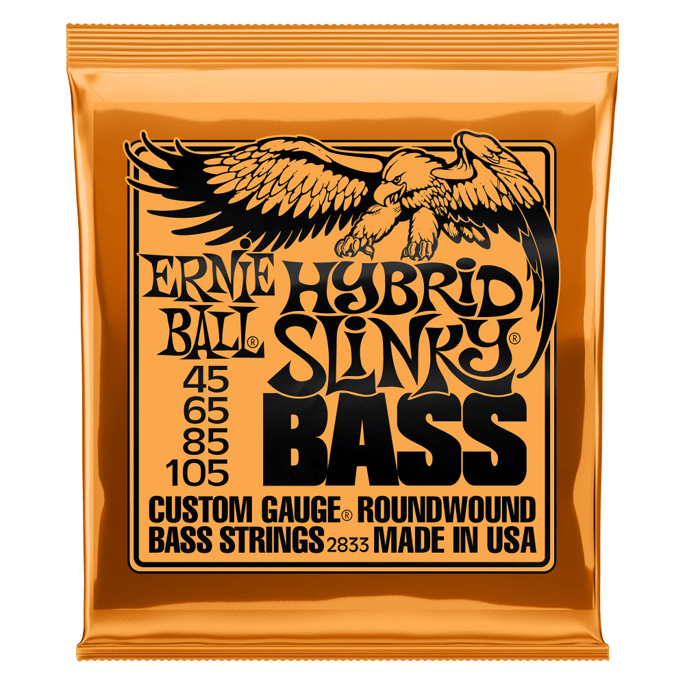 Ernie Ball Hybrid Slinky Nickel Wound Electric Bass Strings 45-105 Gauge - Bananas at Large®