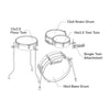 Tama Club-JAM Pancake 4-Piece Shell Pack with 18