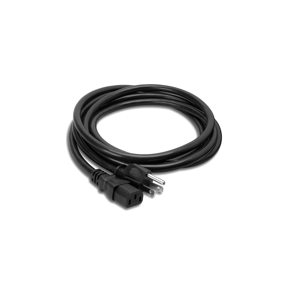 Hosa Power Cord 14 AWG, IEC C13 to NEMA 5-15P, 8ft - Bananas at Large®