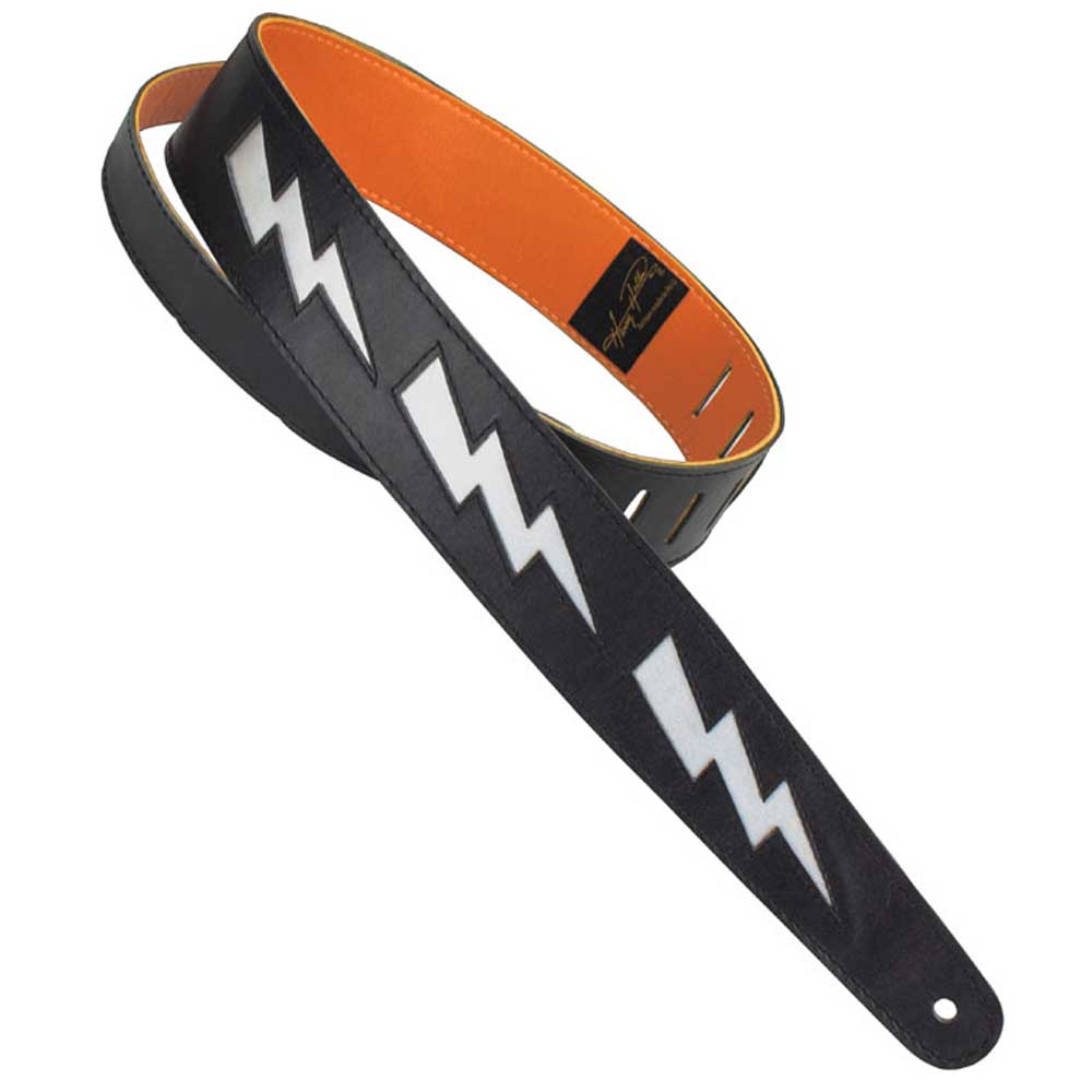 Henry Heller - HPDB-SL - Bolt Series Leather 2 inch Strap - Black with Silver Bolts - Bananas at Large®