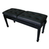 Deluxe Duet Two-Seated Double Adjustable Artist Bench - Ebony