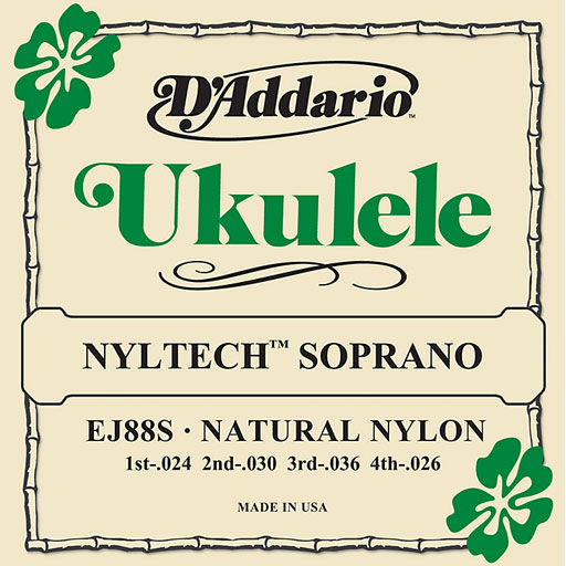 DAddario EJ88S Nyltech Soprano Ukulele Strings - Bananas At Large®