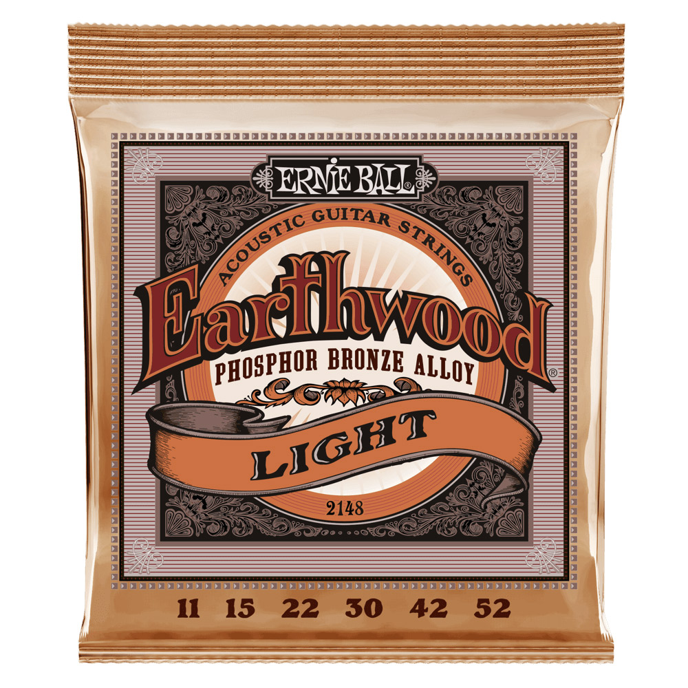 Ernie Ball Earthwood Light Phosphor Bronze Acoustic Guitar Strings 11-52 Gauge - Bananas at Large®