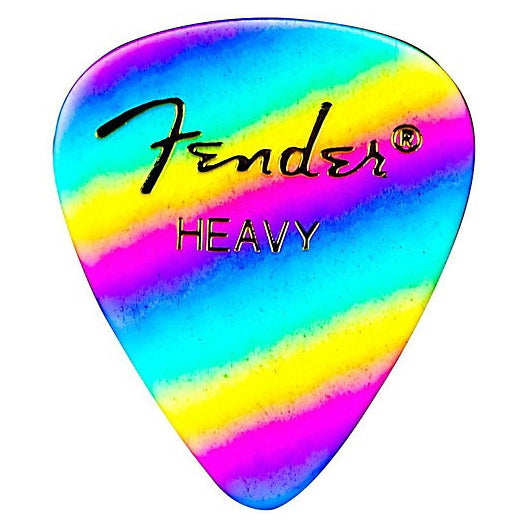Fender 351 Heavy 12 Pack Picks - Celluloid Rainbow - Bananas at Large®