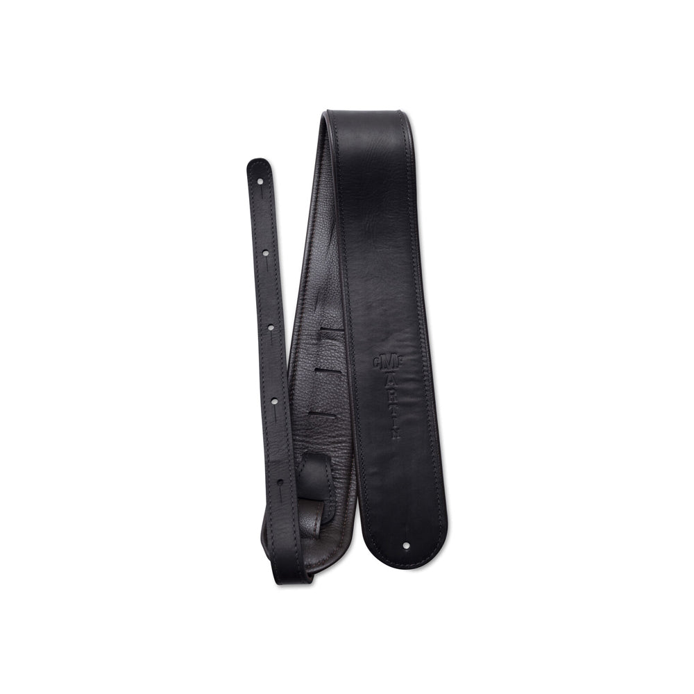 Martin Premium Rolled Leather Guitar Strap - Black - Bananas at Large®