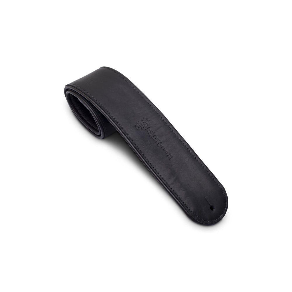 Martin Premium Rolled Leather Guitar Strap - Black - Bananas at Large®
