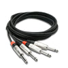 Hosa Pro Stereo Interconnect Cable, Dual 1/4 in. to 1/4 in. - 5 ft.