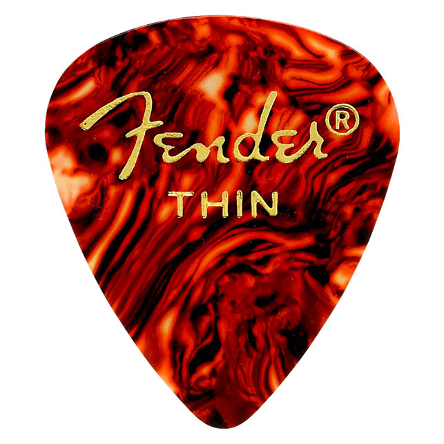 Fender 12 Pack 351 Shape Thin Guitar Picks - Tortoise Shell - Bananas at Large®