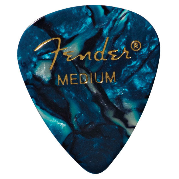 Fender 351 Shape Medium Guitar Picks - Ocean Turquoise (12 Pack) - Bananas at Large®