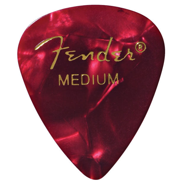 Fender 351 Shape Mediun Guitar Picks - Red Moto (12 Pack) - Bananas at Large®