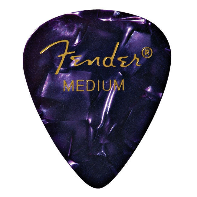 Fender 12-Pack 351 Shape Medium Guitar Picks - Purple Moto