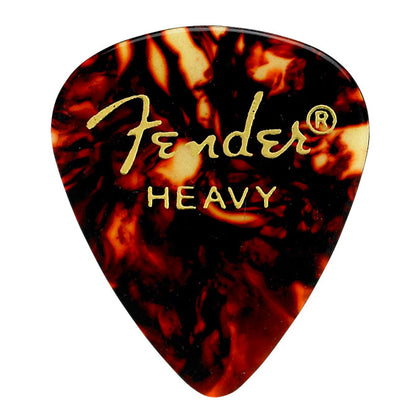Fender 12 Pack 351 Shape Heavy Guitar Picks - Tortoise Shell