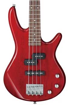 Ibanez GSRM20 Mikro 4-String Electric Bass - Transparent Red