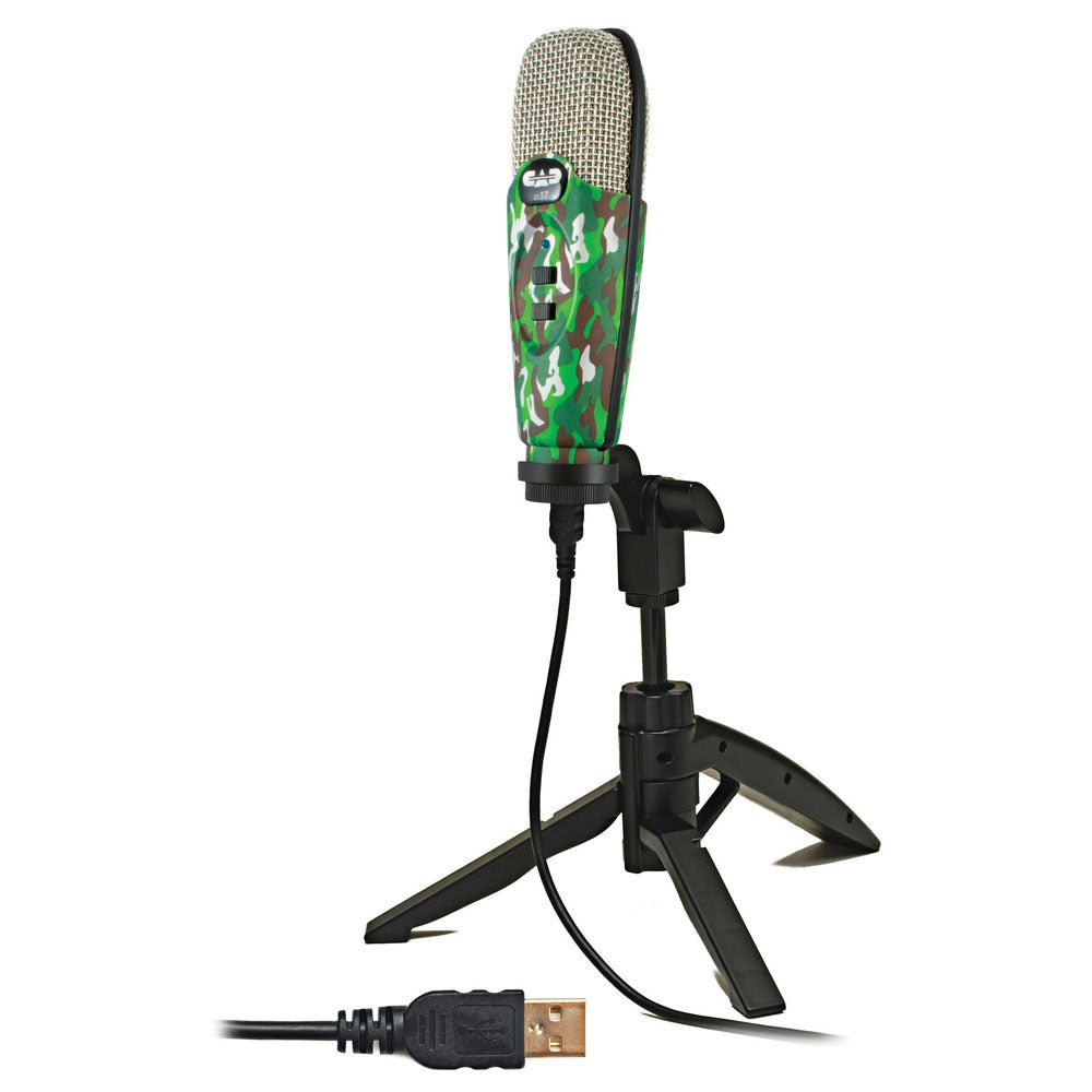 CAD U37 USB Large Diaphragm Cardioid Condenser Microphone with Tripod Stand and 10 ft. USB Cable