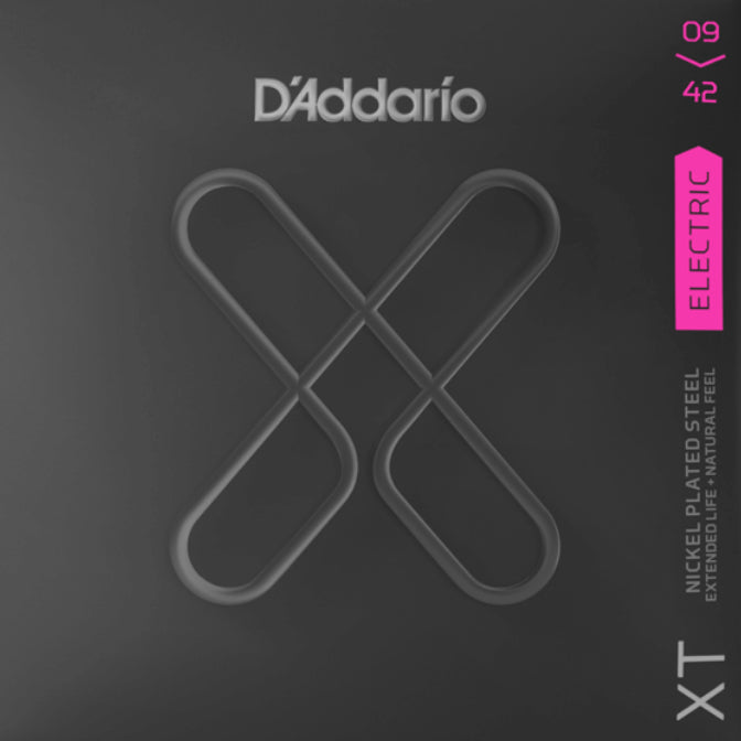 D'Addario XTE0942 XT Nickel Plated Steel Super Light Electric Guitar Strings, 09-42 - Bananas at Large®