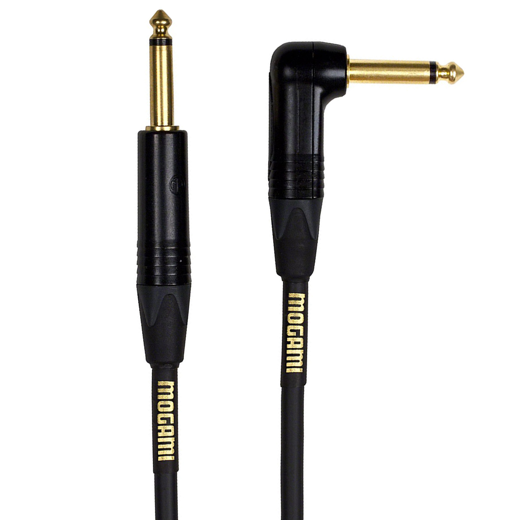 Mogami 18ft. Right Angled to Straight Gold Instrument Cable
