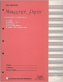 STANDARD LOOSE LEAF MANUSCRIPT PAPER (PINK COVER) - Bananas at Large