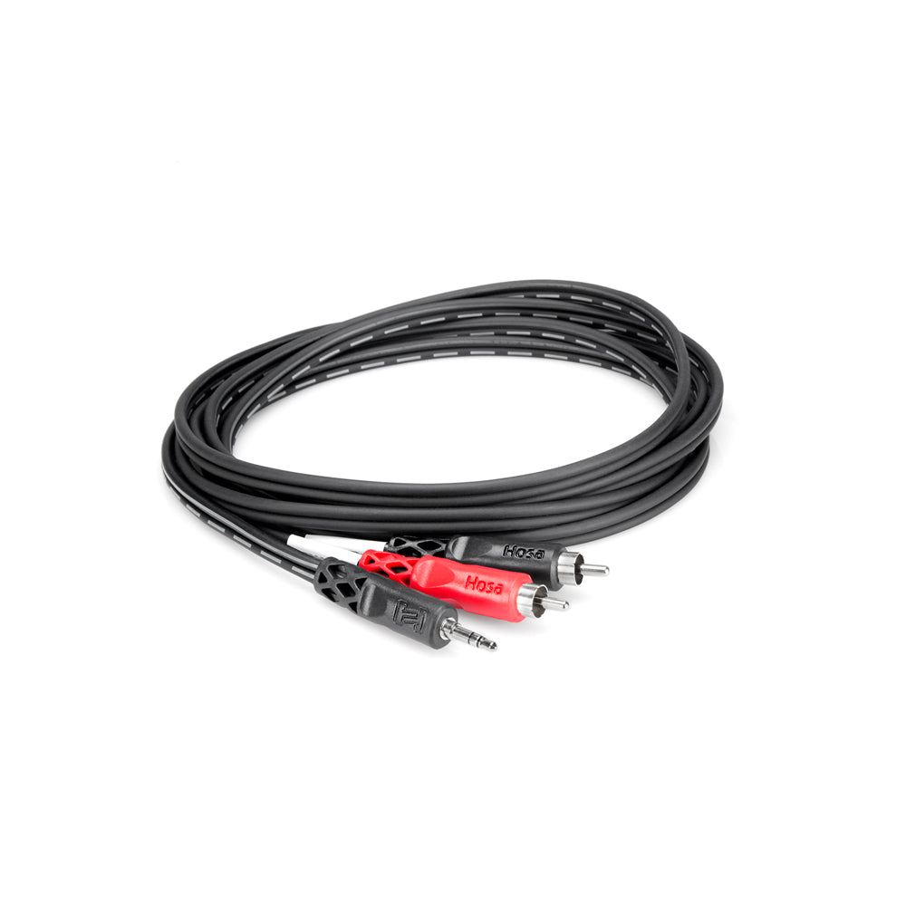 Hosa Stereo Breakout 3.5mm TRS to Dual RCA, 15ft