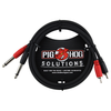 Pig Hog PD-R1403 Solutions 3ft RCA-1/4 in. Dual Cable - Bananas at Large