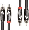 Roland RCC-15-2R2R Black Series 15ft Interconnect Cable with Dual RCA to RCA Connectors - Bananas at Large