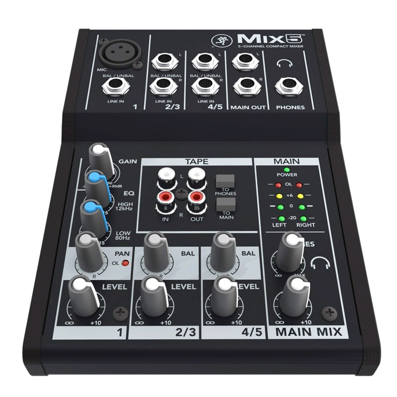 Mackie Mix5 Mix 5-channel Compact Mixer - Bananas at Large