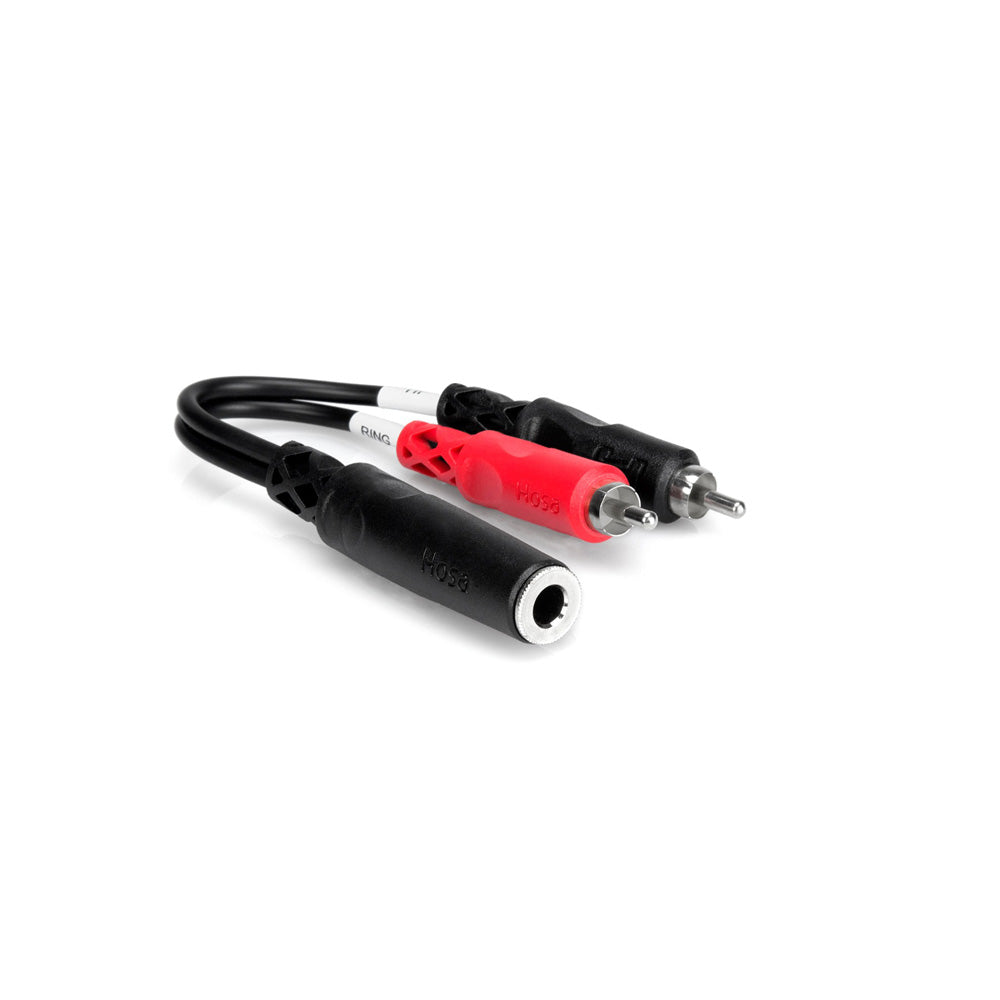 Hosa YPR-257 Stereo Breakout 1/4in TRSF to Dual RCA - Bananas at Large®