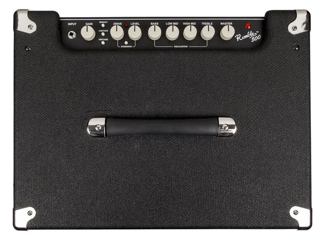 Fender Rumble 500 2x10 Bass Combo Amp - Black and Silver - Bananas at Large®