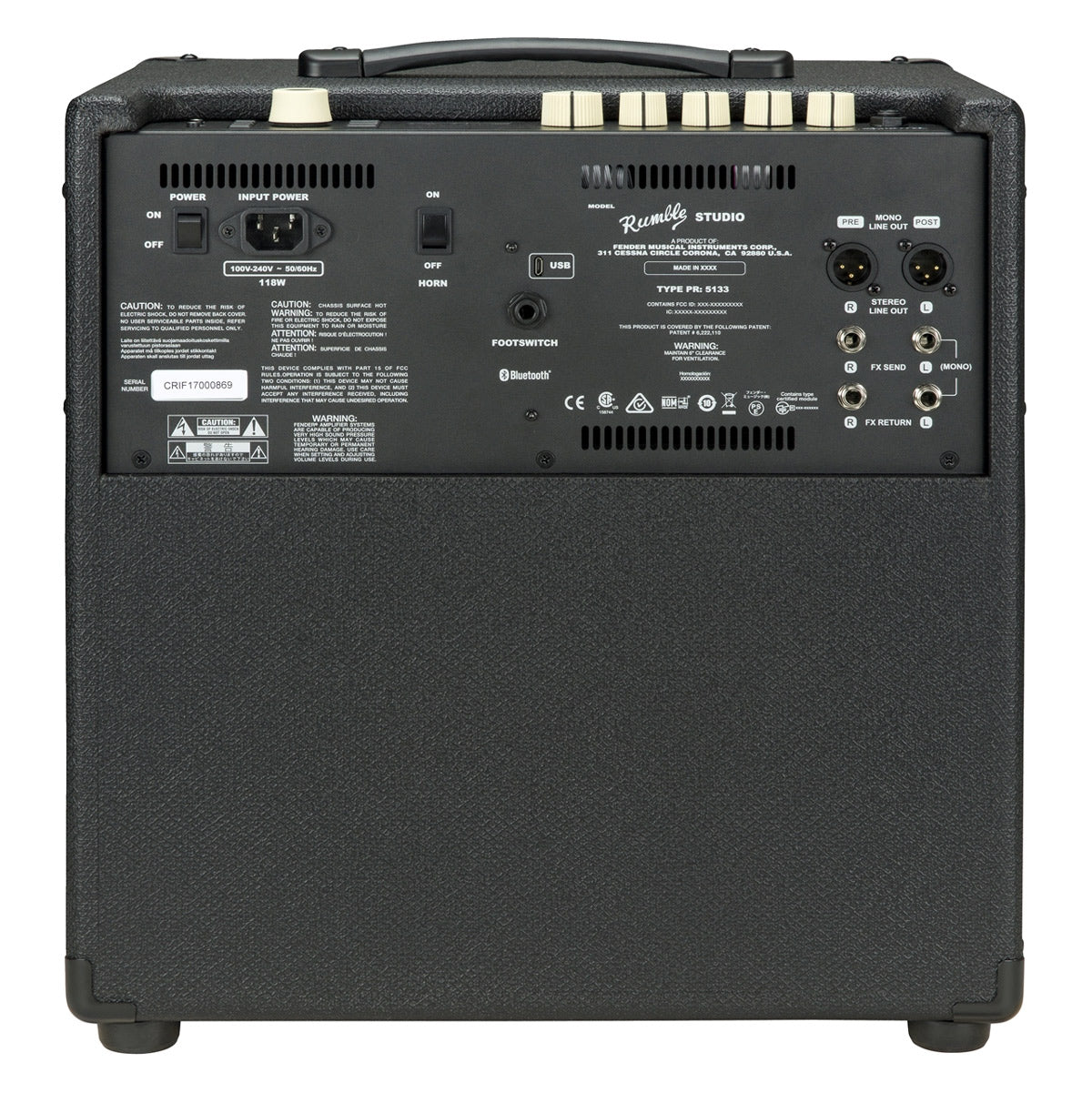 Fender Rumble Studio 40 1x10 Bass Combo Amp - Bananas at Large®