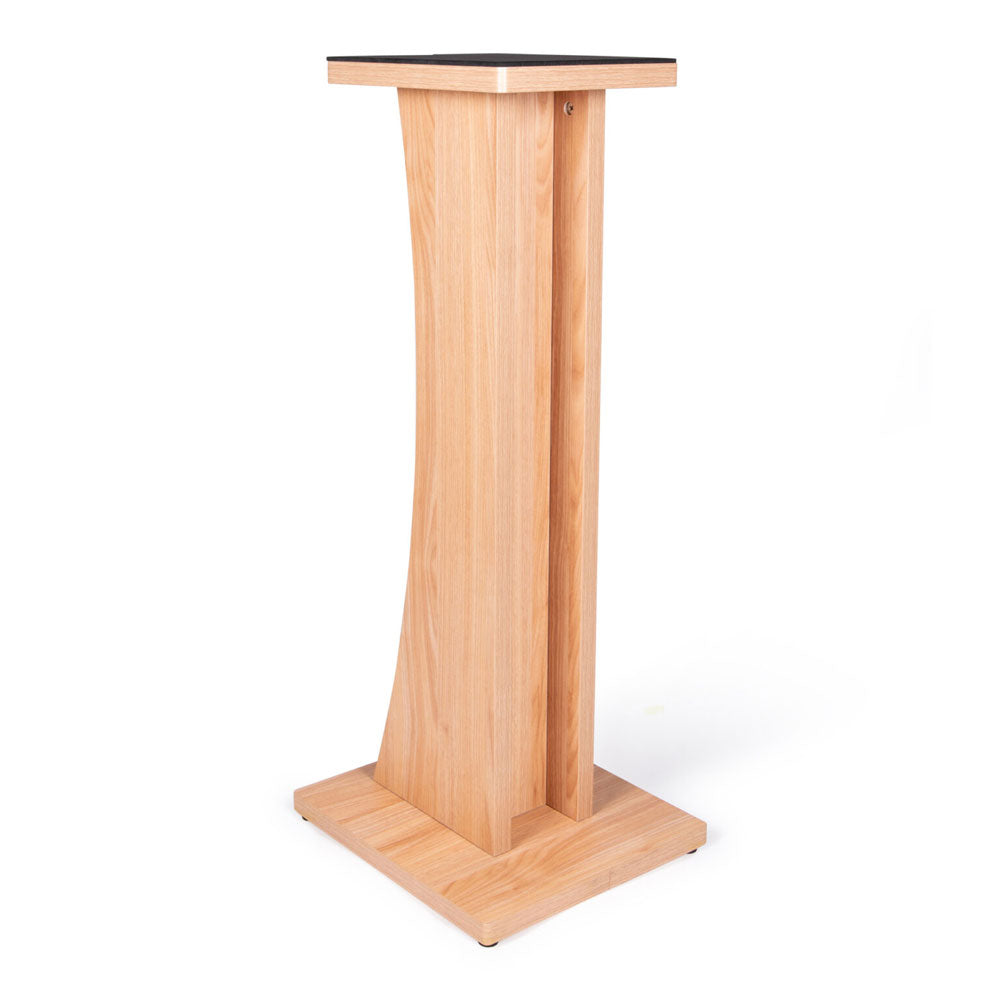 Gator Pair of Frameworks Elite Series Floor-Standing Studio Monitor Speaker Stands in Natural Maple Matte Finish