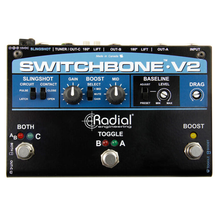 instrument switcher pedal Radial Switchbone-V2 ABY/C Switcher Pedal – Bananas At Large Inc.® Musical  Instruments & Pro Audio