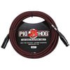 Pig Hog PHM20 Red & Black Woven Microphone XLR Cable - 20 ft.
