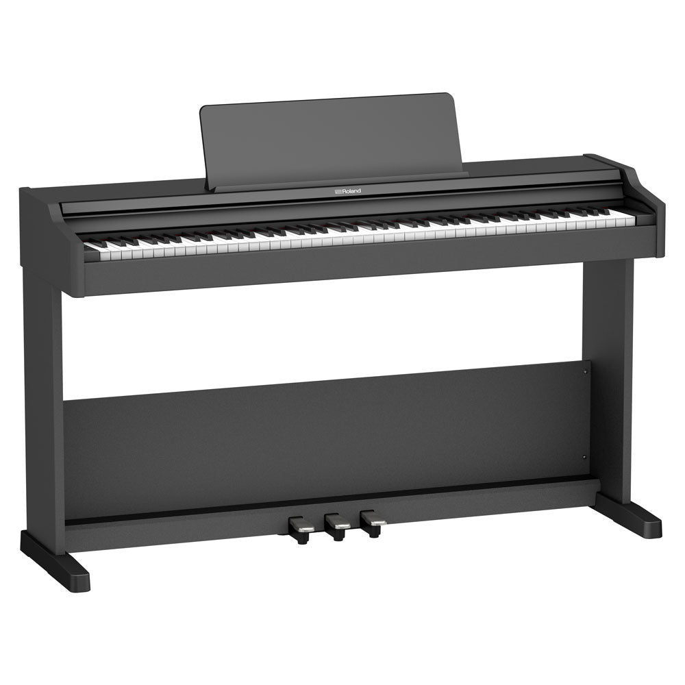 Roland RP-107 Digital Upright Piano with Stand, Bench, and Pedals - Black