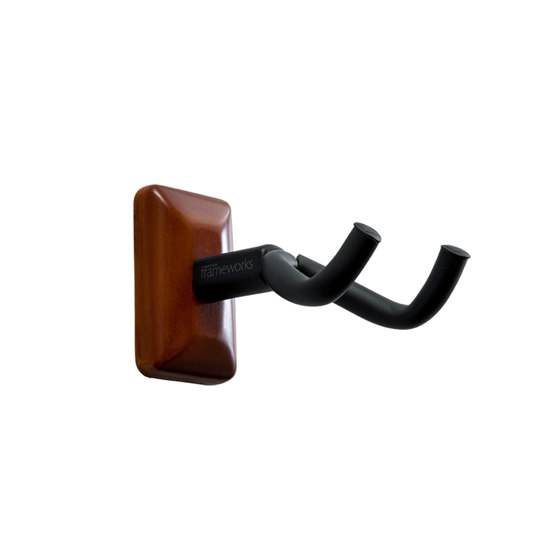 Gator Frameworks Wall Mounted Guitar Hanger with Mahogany Mounting Plate - Bananas at Large®