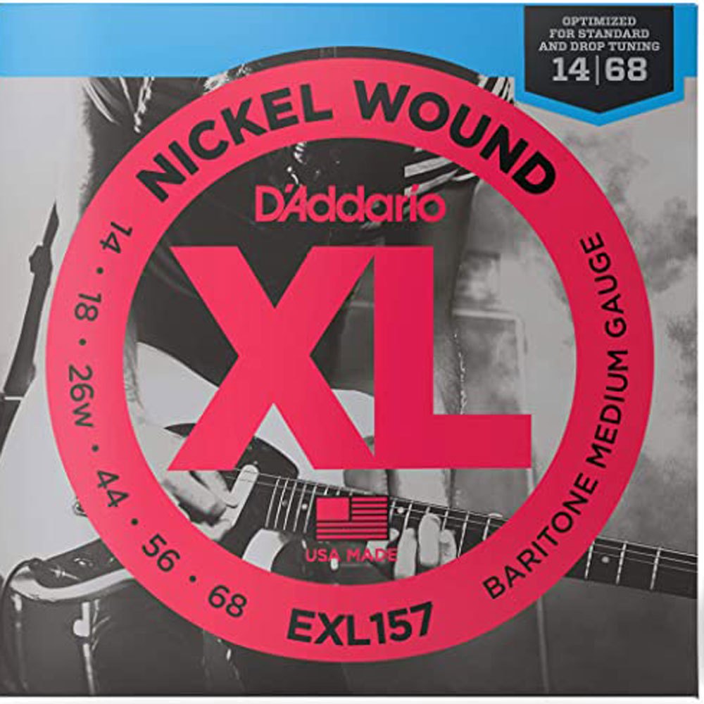 D'Addario - EXL157 - Electric Baritone Guitar String Set - Nickel Wound  Medium Strings 14-68 - Bananas at Large®