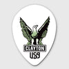 Clayton ST126/12 Acetal Guitar Picks (12 Pack) - Small Teardrop Shape (1.26mm) - White