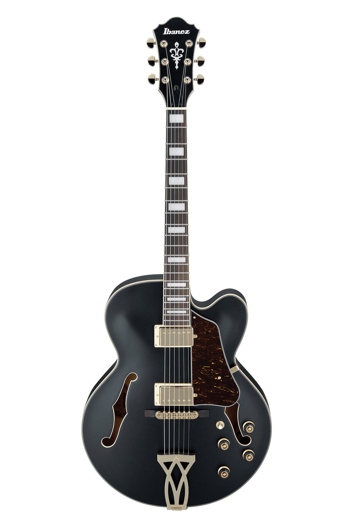 Ibanez Artcore AF75G Hollow Body Electric Guitar - Black Flat