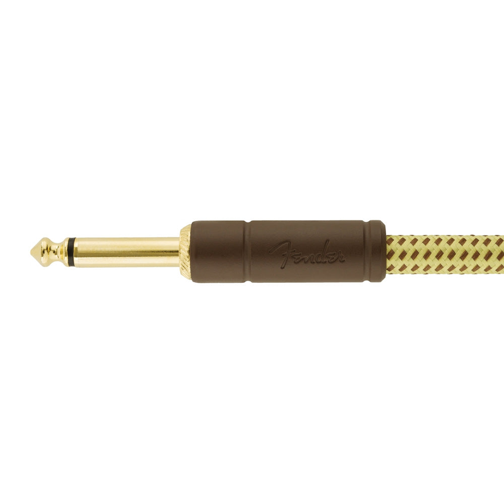 Fender Deluxe Series Instrument Cable, Straight/Straight, Tweed - 15 ft.