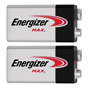Energizer MAX 9v Alkaline Battery - 2 Pack
