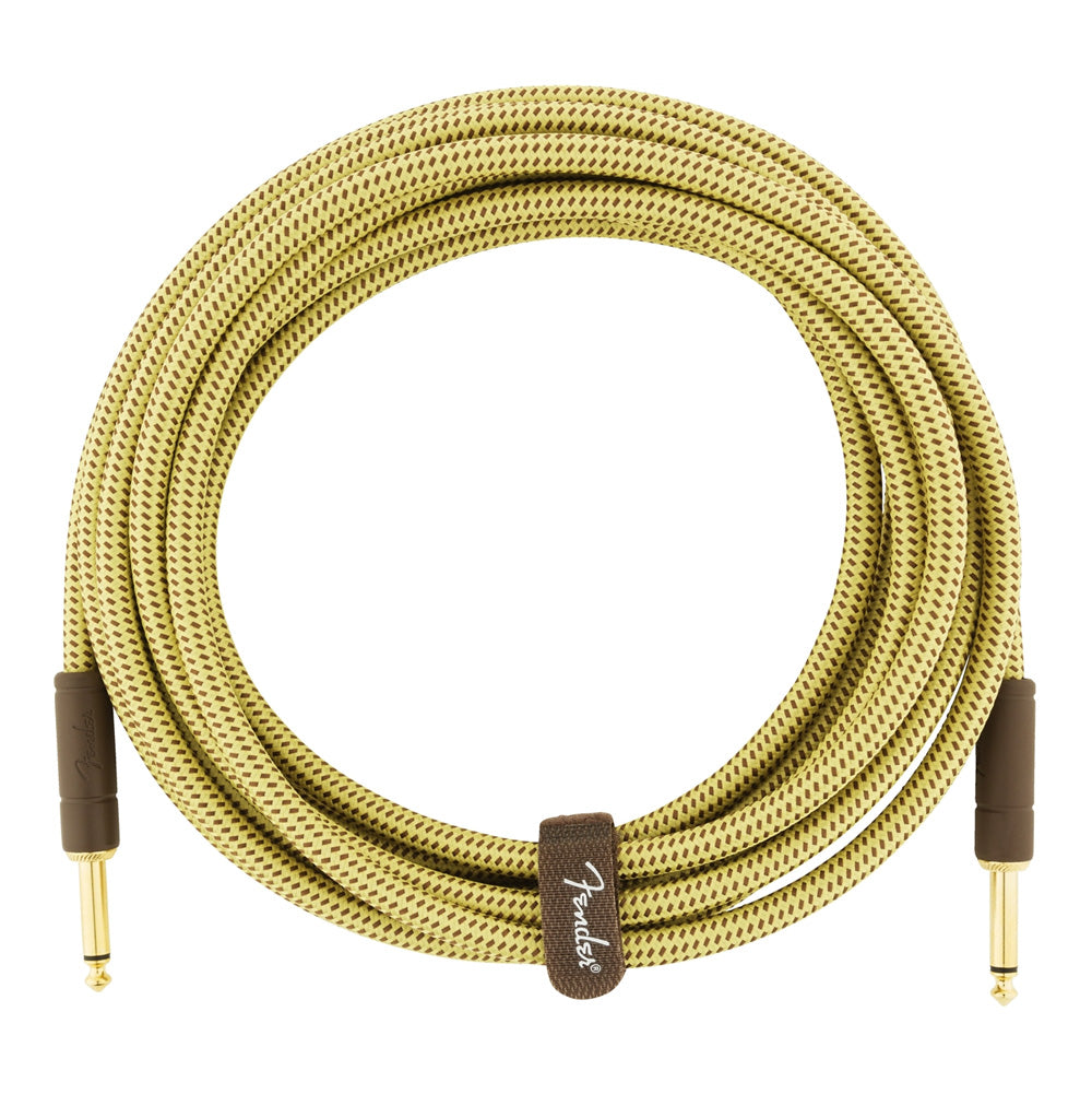 Fender Deluxe Series Instrument Cable, Straight/Straight, Tweed - 15 ft.