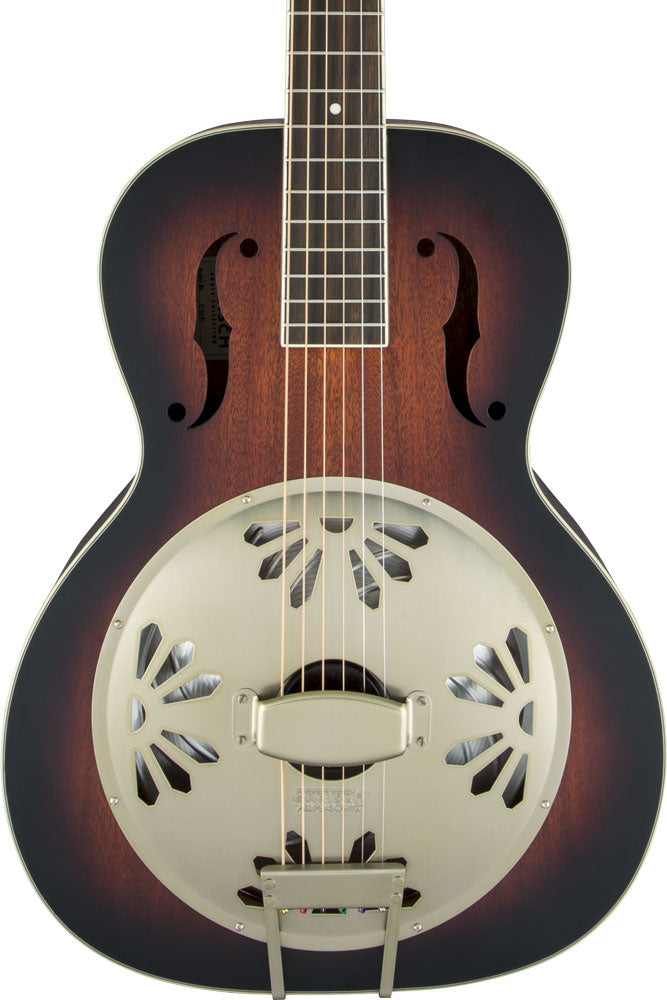 Gretsch G9240 Alligator Round-Neck, Mahogany Body Biscuit Cone Resonator - 2-Color Sunburst - Bananas at Large®